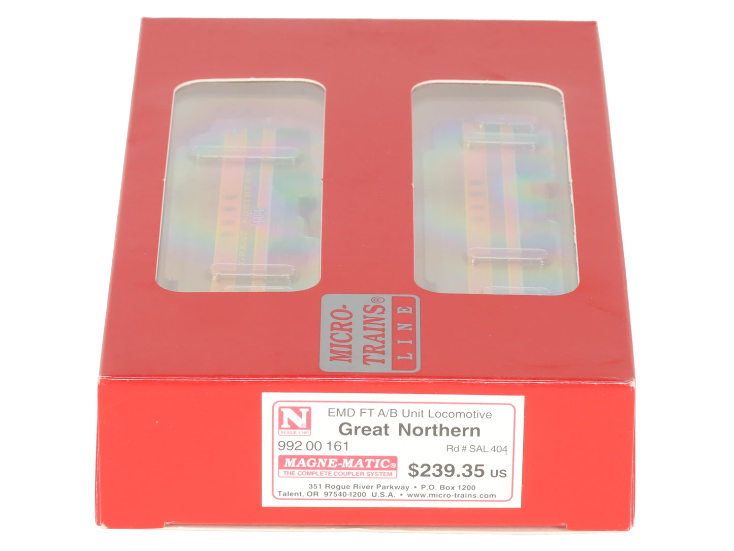 Micro-Trains 99200161 N Scale GN EMD FT A/B Unit Locomotive Set w/ DCC LN/Box
