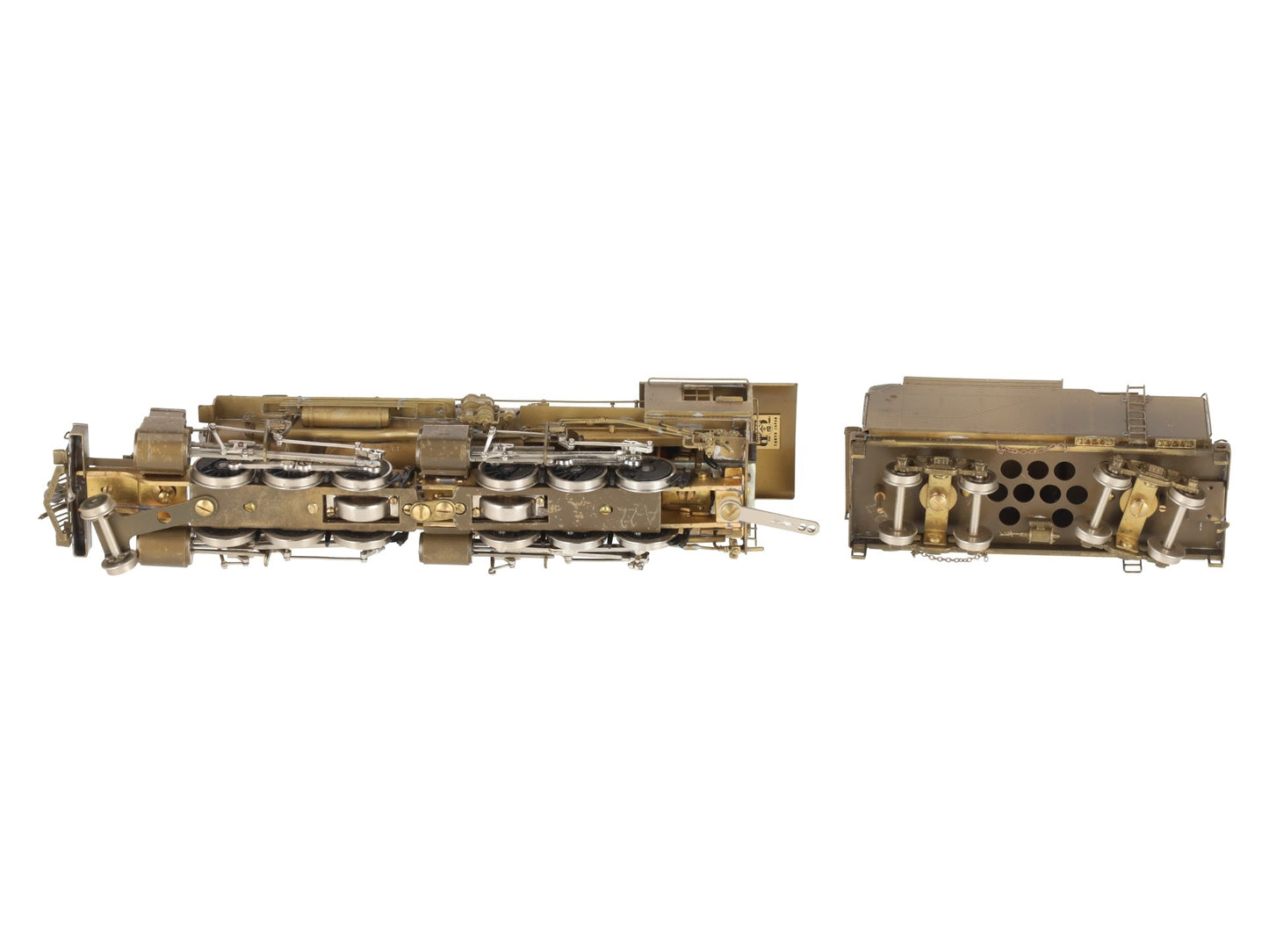 United Models HO Brass Denver & Salt Lake 2-6-6-0 Steam Loco & Tender- Unpainted VG