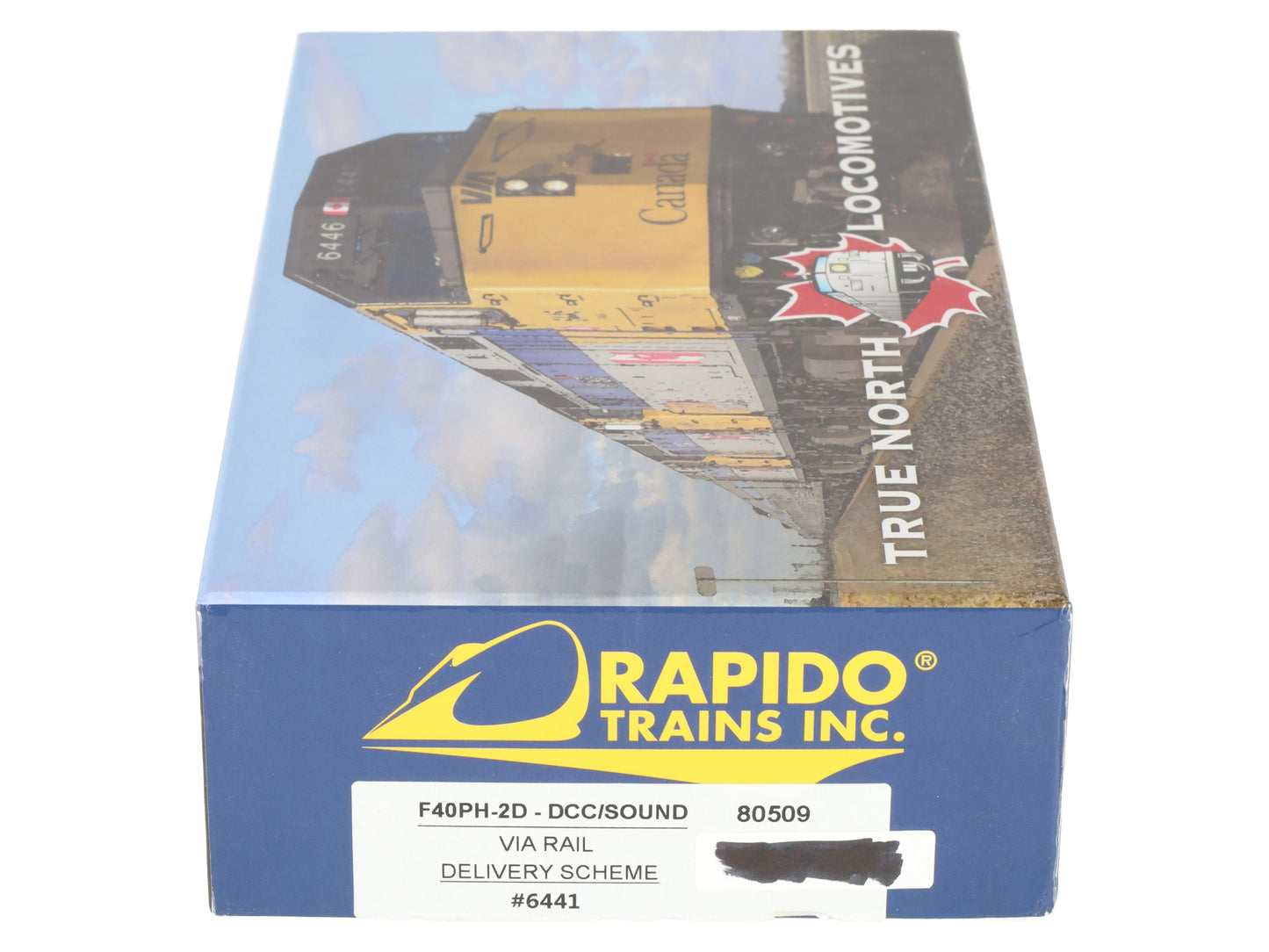 Rapido Trains 80509 HO Via Rail F40PH-2D Diesel Locomotive #6441 w/DCC/Sound EX/Box