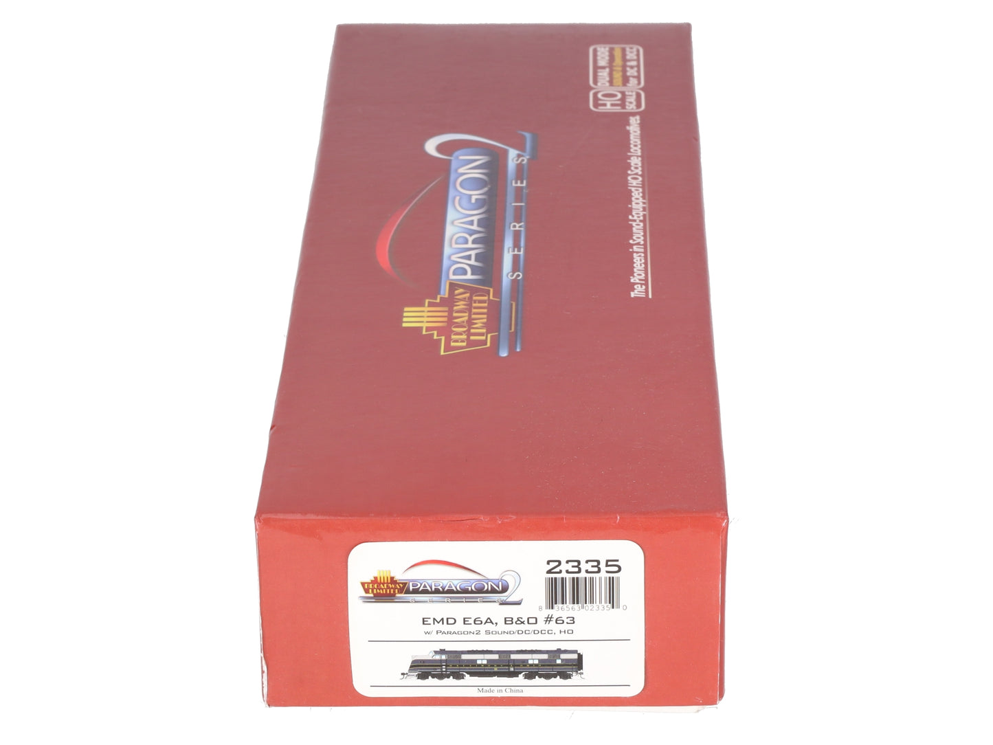 Broadway Limited 2335 HO Baltimore & Ohio EMD E6A Paragon2™ #63 VG/Box