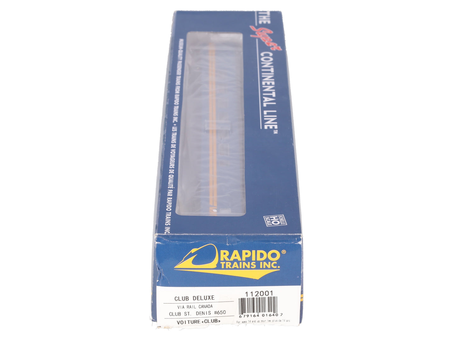 Rapido Trains 112001 HO VIA Rail Canada Club Galley, Lighted, Assembled #650 LN/Box