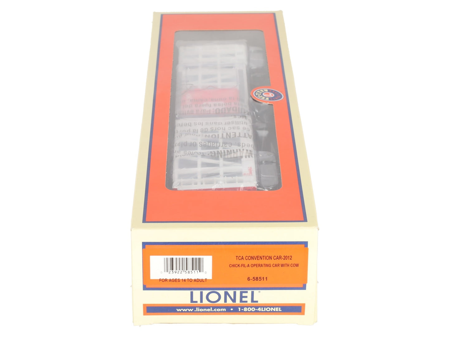 Lionel 6-58511 O Gauge Chick-Fil-A Operating Car TCA Convention Car #2012 LN/Box