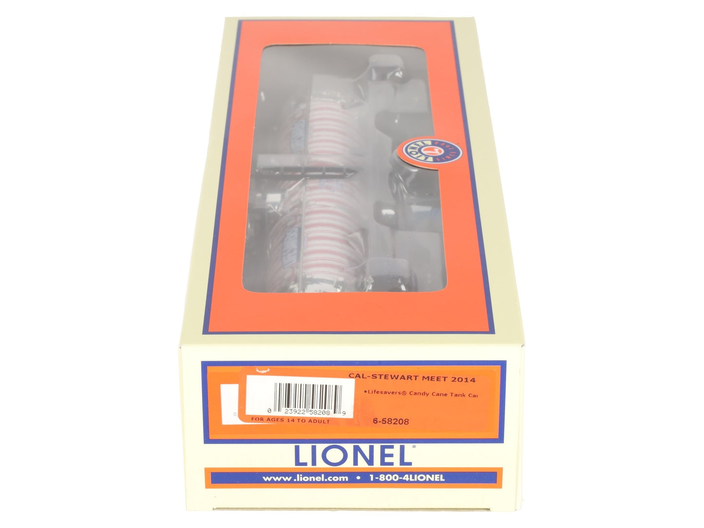 Lionel 6-58208 O Gauge Candy Cane Peppermint Lifesavers Tank Car #58208 LN/Box