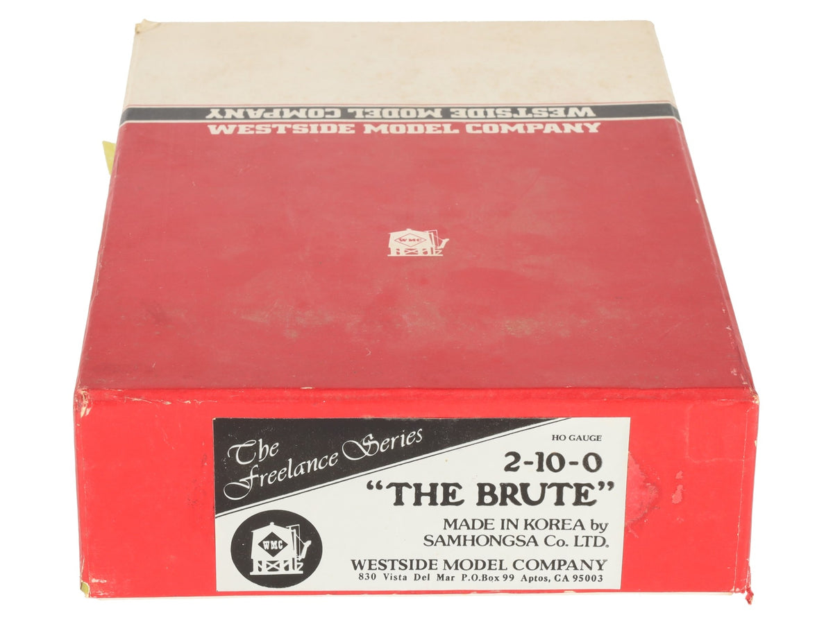 Westside Model Co. HO BRASS "The Brute" 2-10-0 Steam Locomotive & Tender EX/Box