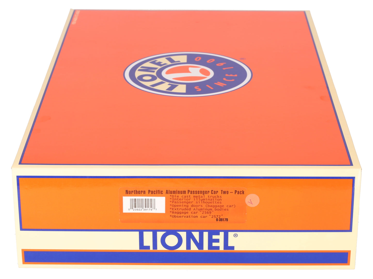 Lionel 6-39179 NP Aluminum Passenger Car (Set of 2) LN/Box