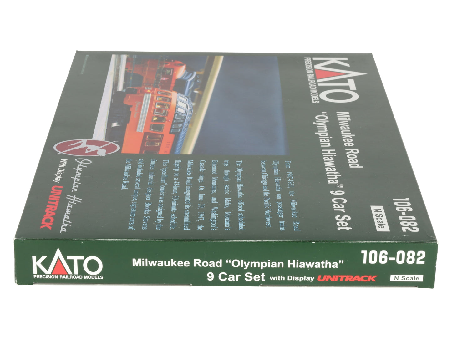 Kato 106-082 N Milwaukee Road Olympian Hiawatha Passenger Car Set (Set of 9) LN/Box