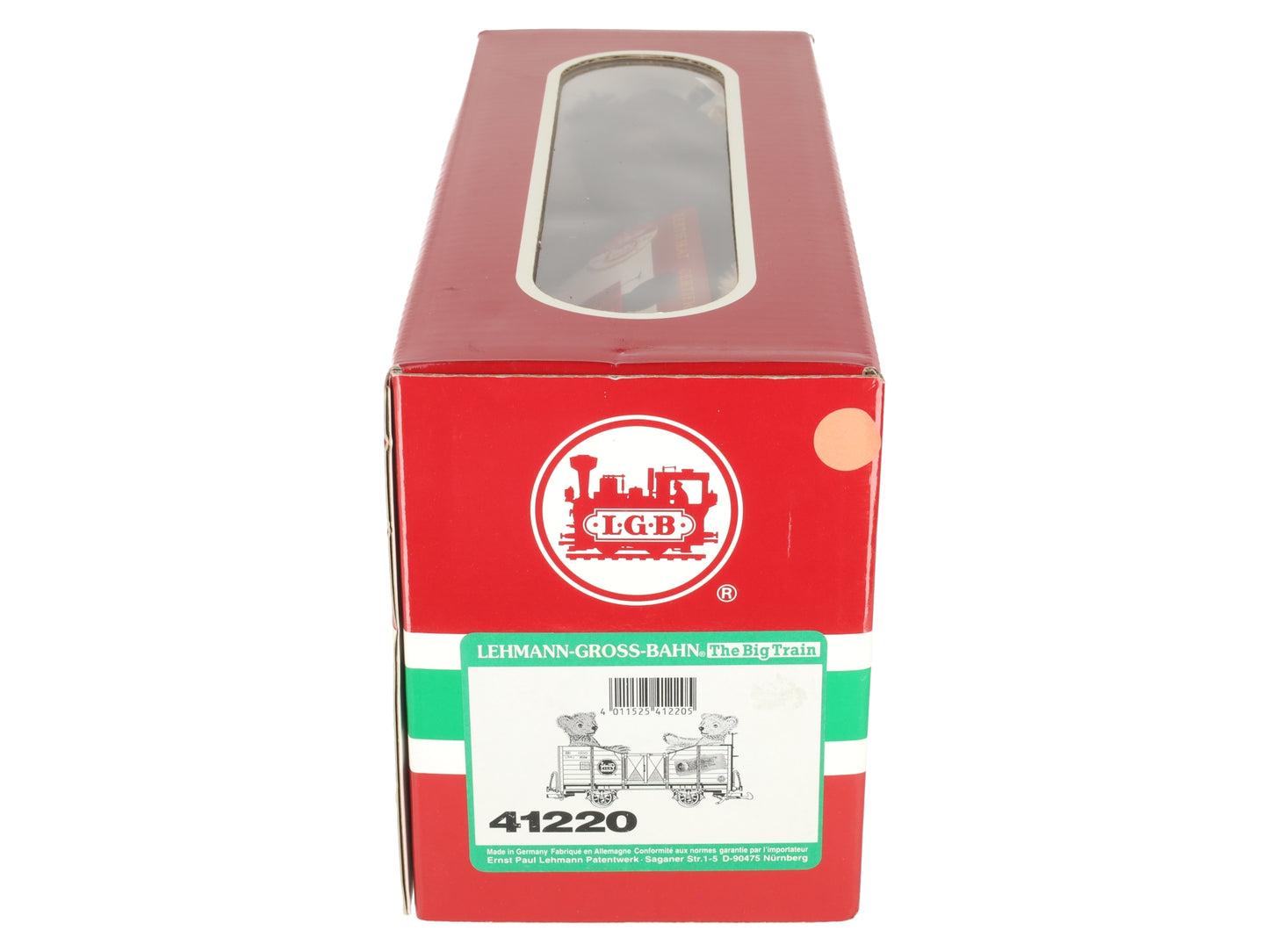 LGB 41220 G Gauge Gondola with 2 Steiff Bears LN/Box