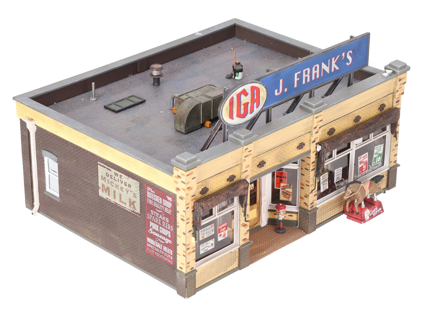 Woodland Scenics BR5851 O Scale Built-&-Ready J. Frank's Grocery Building VG