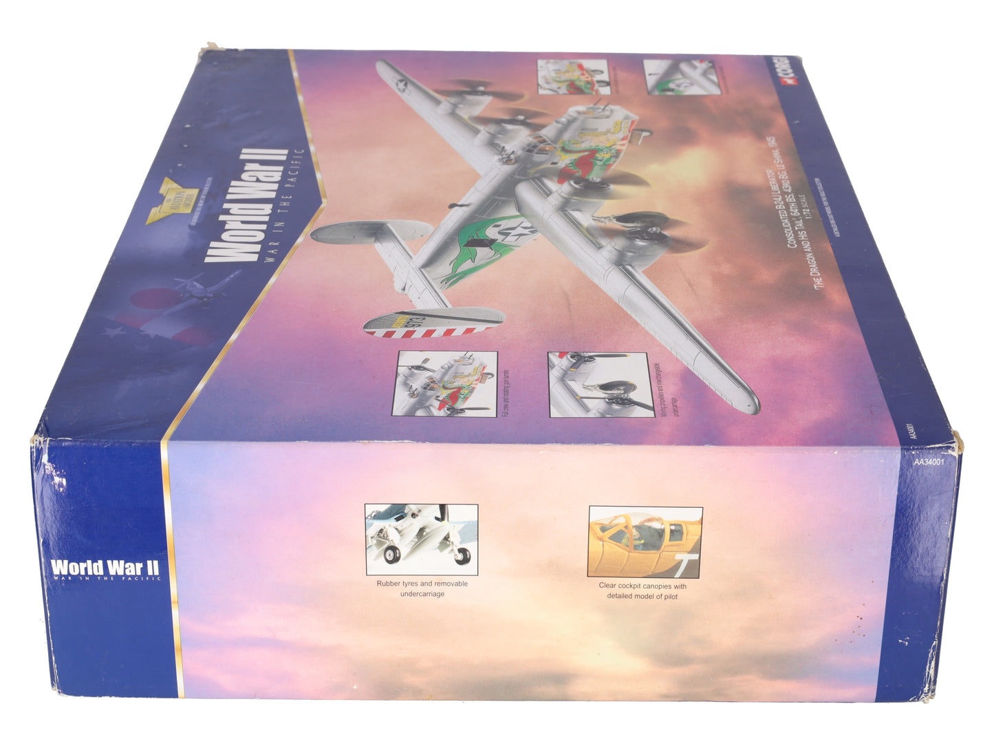 Corgi B-24J 1:72 Consolidated 'The Dragon and His Tail' 1945 Liberator Model VG/Box
