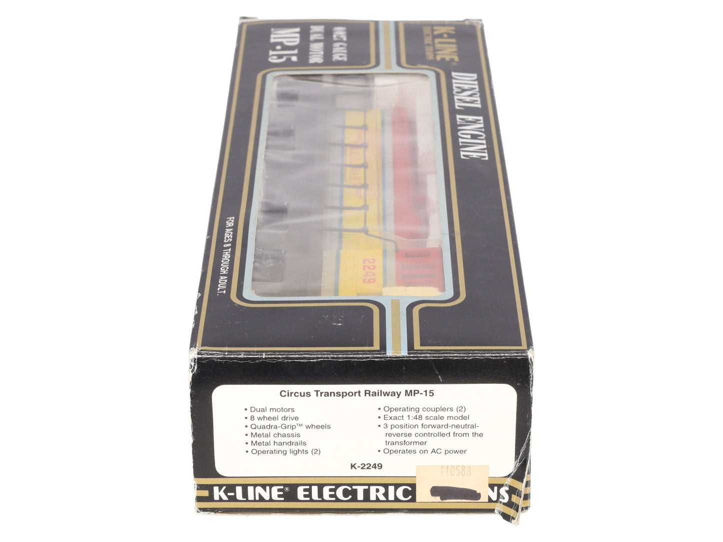 K-Line K2249 O Circus Transport Railway MP-15 Diesel Locomotive #2249 EX/Box