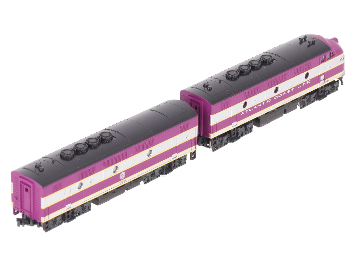 Kato 106-0201 N Scale Atlantic Coast Line F2 A/B Diesel Set #329, 335B