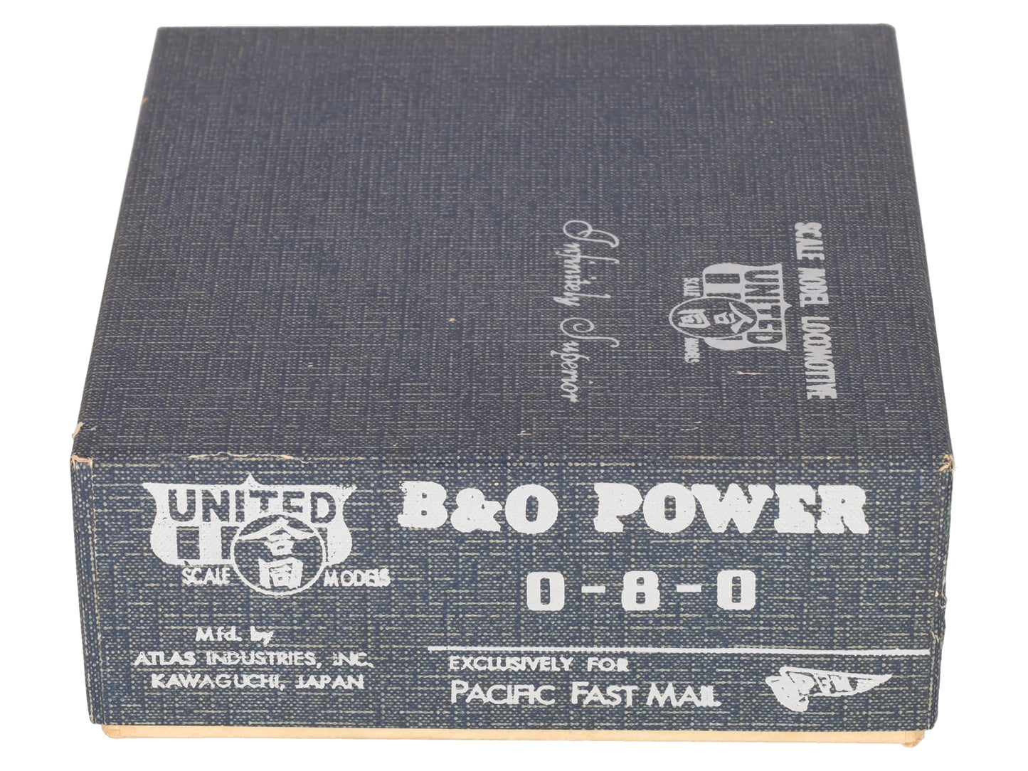 United Models HO BRASS 0-8-0 Unpntd. B&O Class L-2 Brass Locomotive & Tender EX/Box