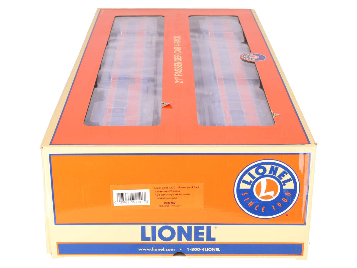 Lionel 2027750 O Lionel Lines 120th Anniversary 21" Passenger Car (Set of 4)