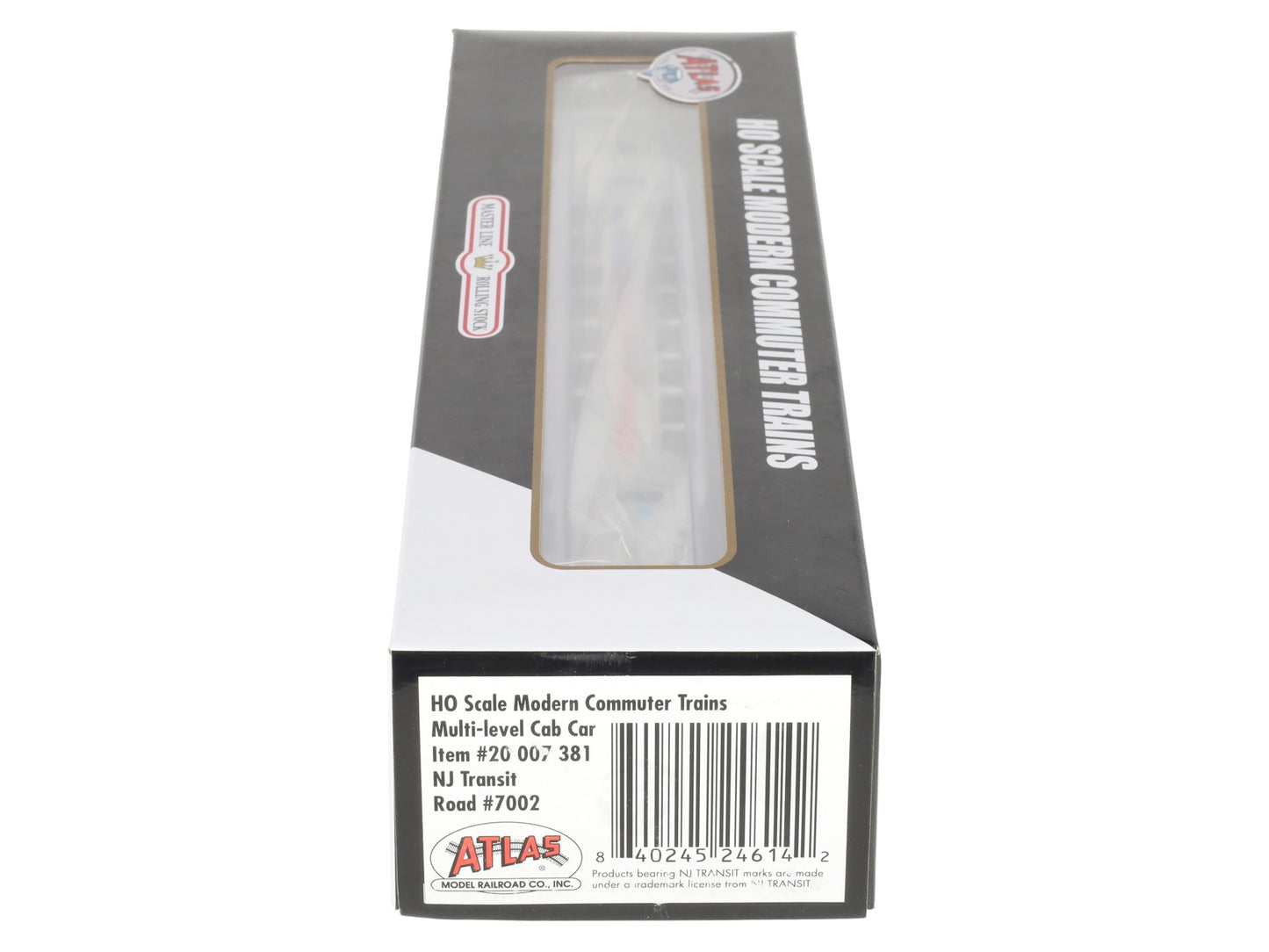 Atlas 20007381 HO Scale NJ Transit Multi Level Commuter Cab Car #7002 LN/Box