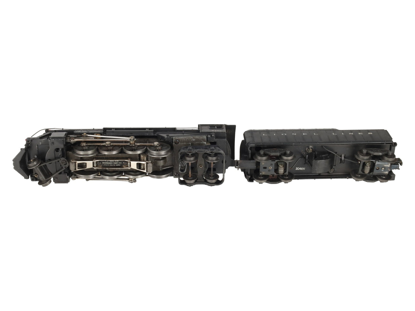 Lionel 736 Vintage O 2-8-4 Lionel Lines Steam Locomotive with 2046W Tender VG