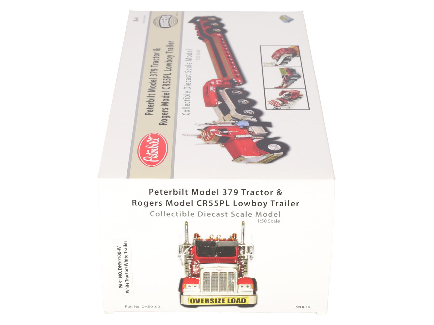 Sword Models DHS0100-W 1:50 Diecast Peterbilt Tractor & Rogers Trailer LN/Box