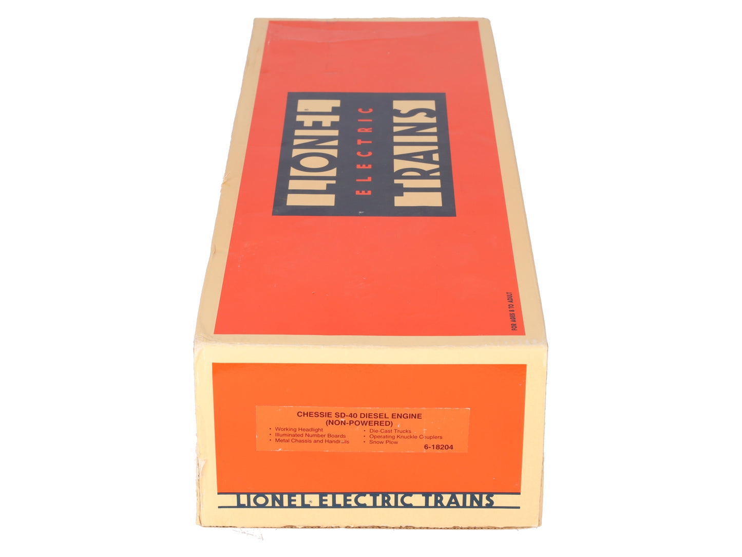 Lionel 6-18204 O Gauge Chessie System SD40 Non-Powered Diesel Locomotive #8204 EX/Box