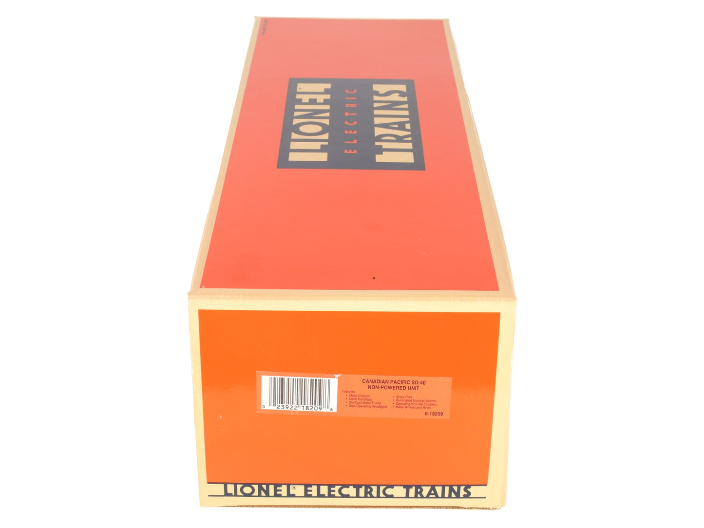 Lionel 6-18209 O Gauge Canadian Pacific SD40 Dummy Diesel Locomotive #8209 EX/Box