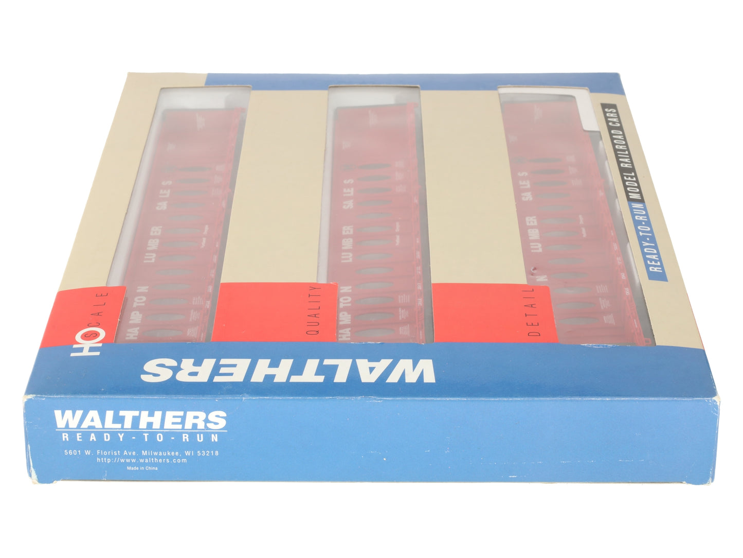 Walthers 932-34107 HO Hampton Lumber-Opera 72' Center Beam Flatcars (Pack of 3) LN/Box