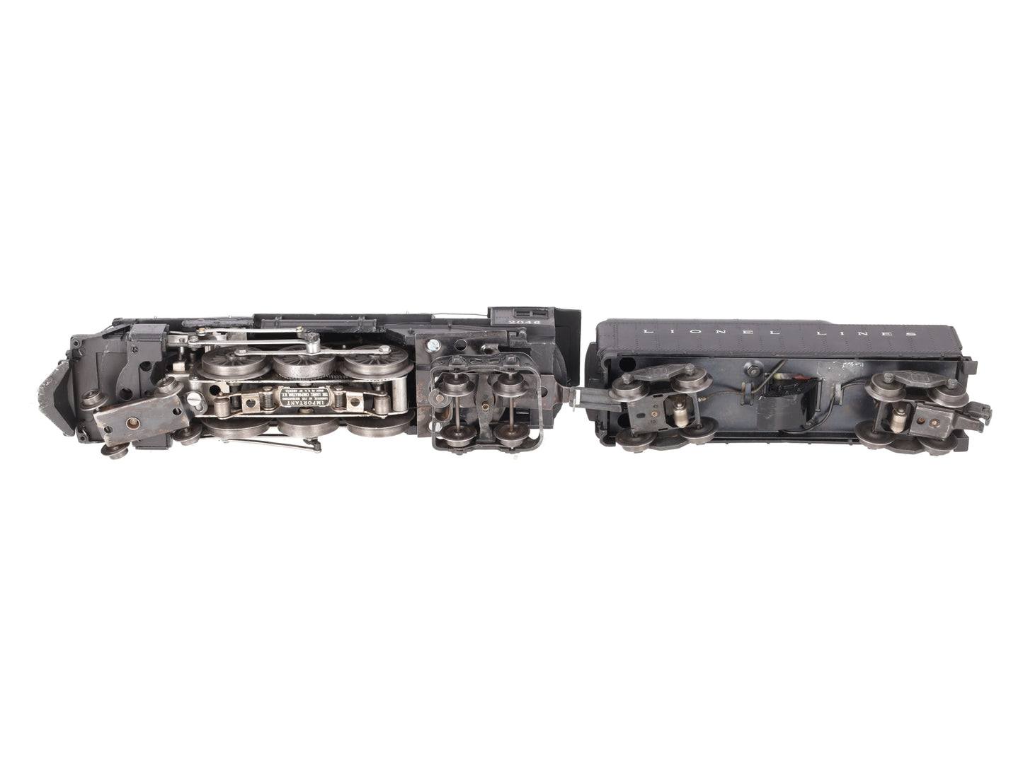 Lionel 2046 Vintage O Lionel Lines 4-6-4 Steam Locomotive w/2046W Whistle Tender VG