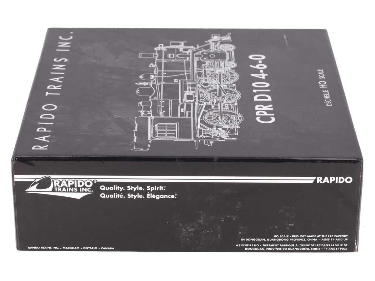 Rapido Trains 602507 HO CPR D10k Class Steam Locomotive w/ DCC & Sound #1078