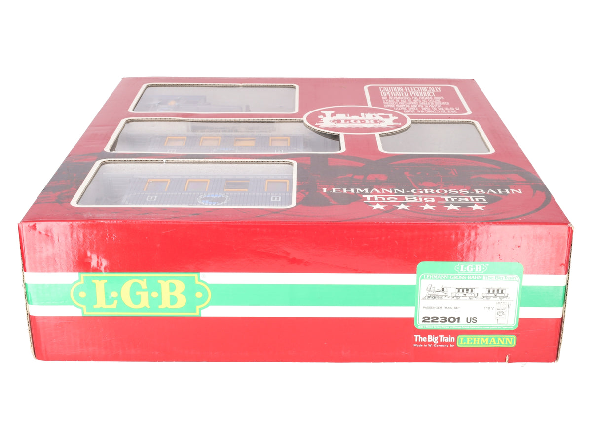 LGB 22301 G Scale Lake George & Boulder Steam Locomotive Train Set VG/Box