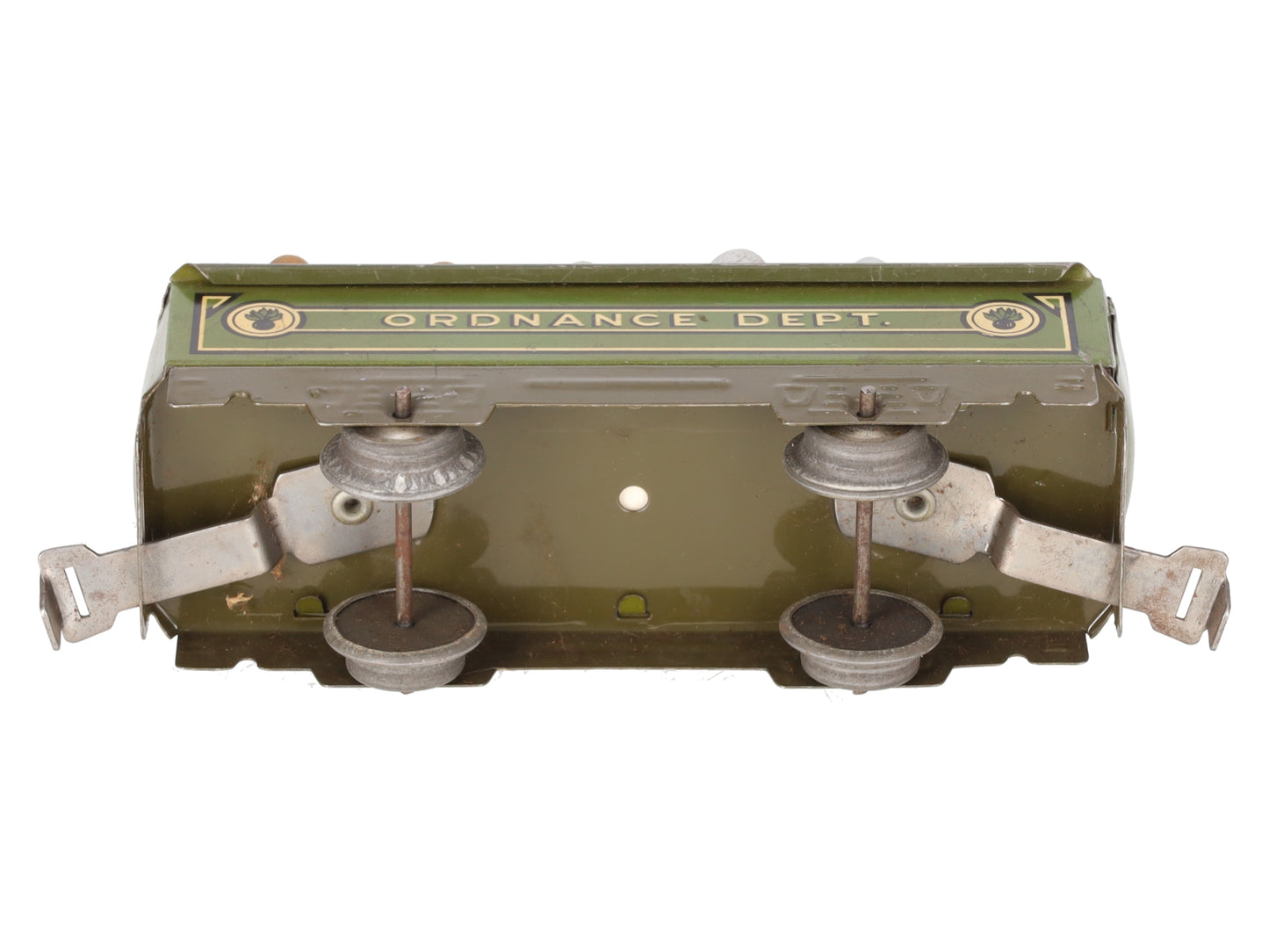 Marx 2552M Vintage O Gauge "Ordnance Dept" Gondola w/ Shell Load VG