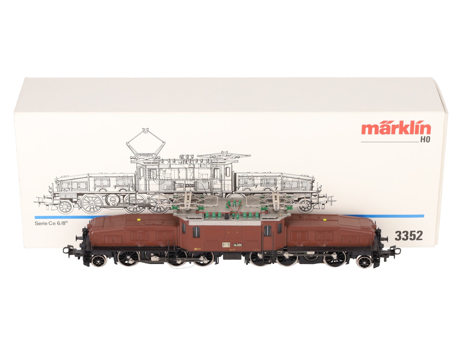 Marklin 3352 HO Scale Ce 6/8 Electric Locomotive #14301 LN/Box