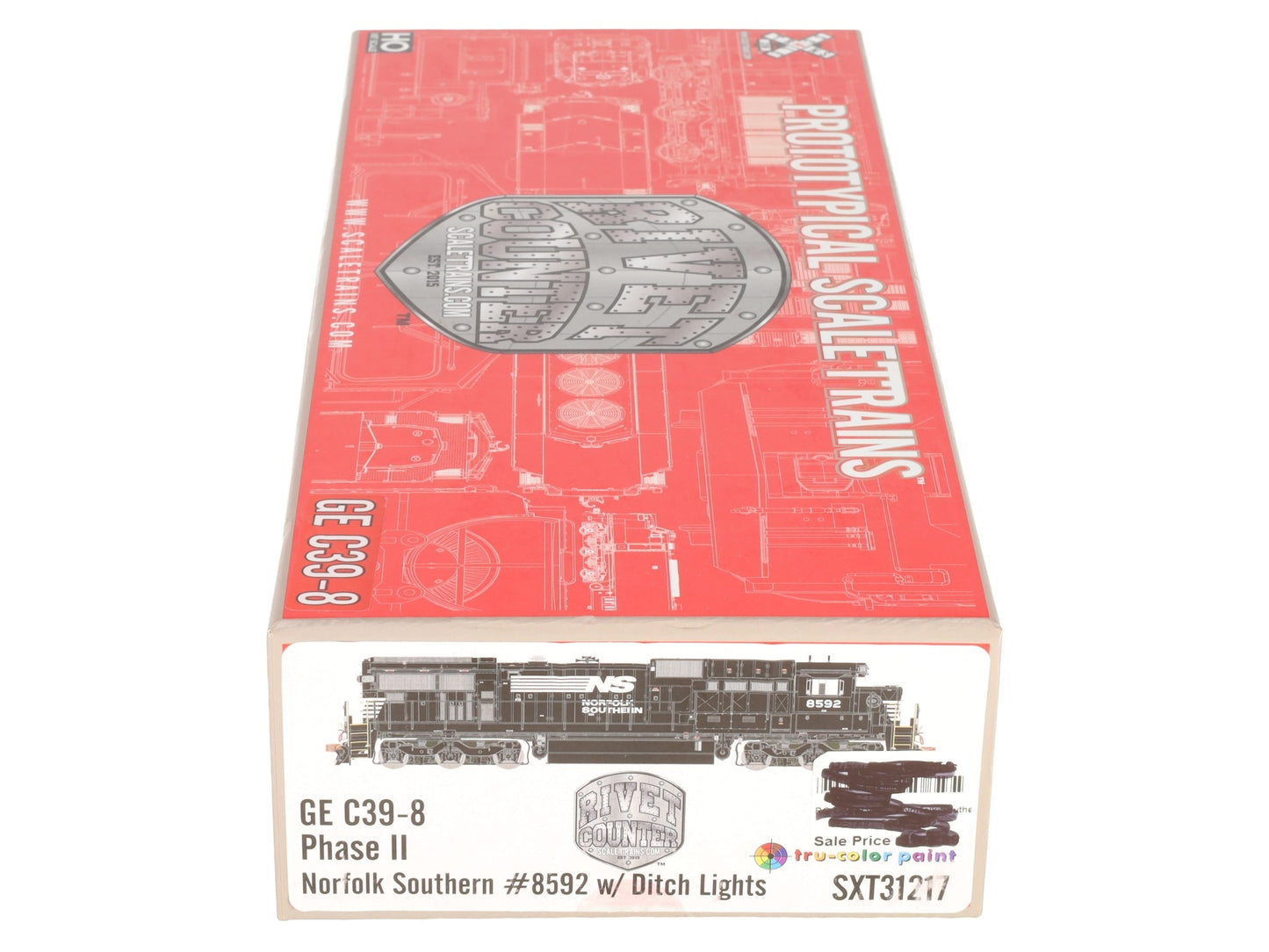 Scale Trains SXT31217 HO Scale Norfolk Southern GE C39-8 Phase II #8592 EX/Box