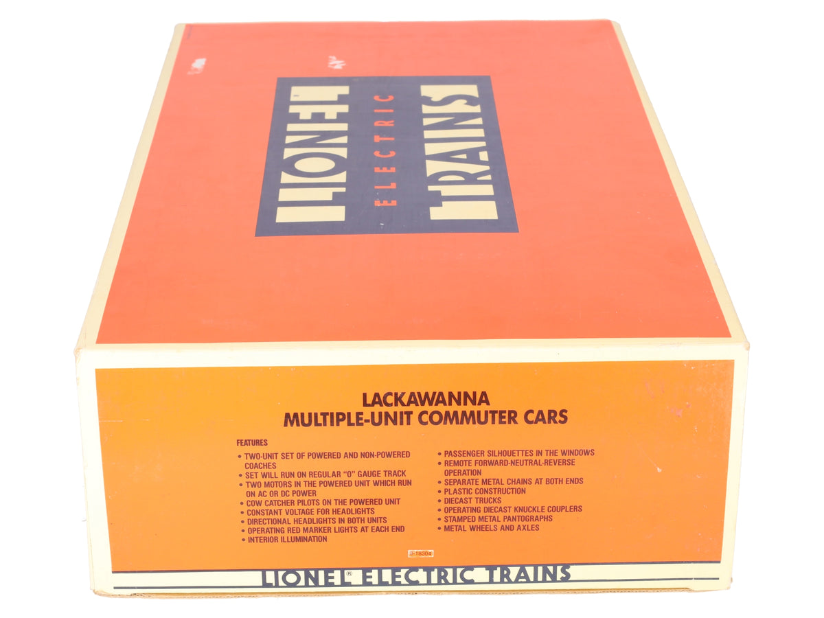 Lionel 6-18304 O Gauge Lackawanna Multiple-Unit Powered Commuter Cars Set LN/Box