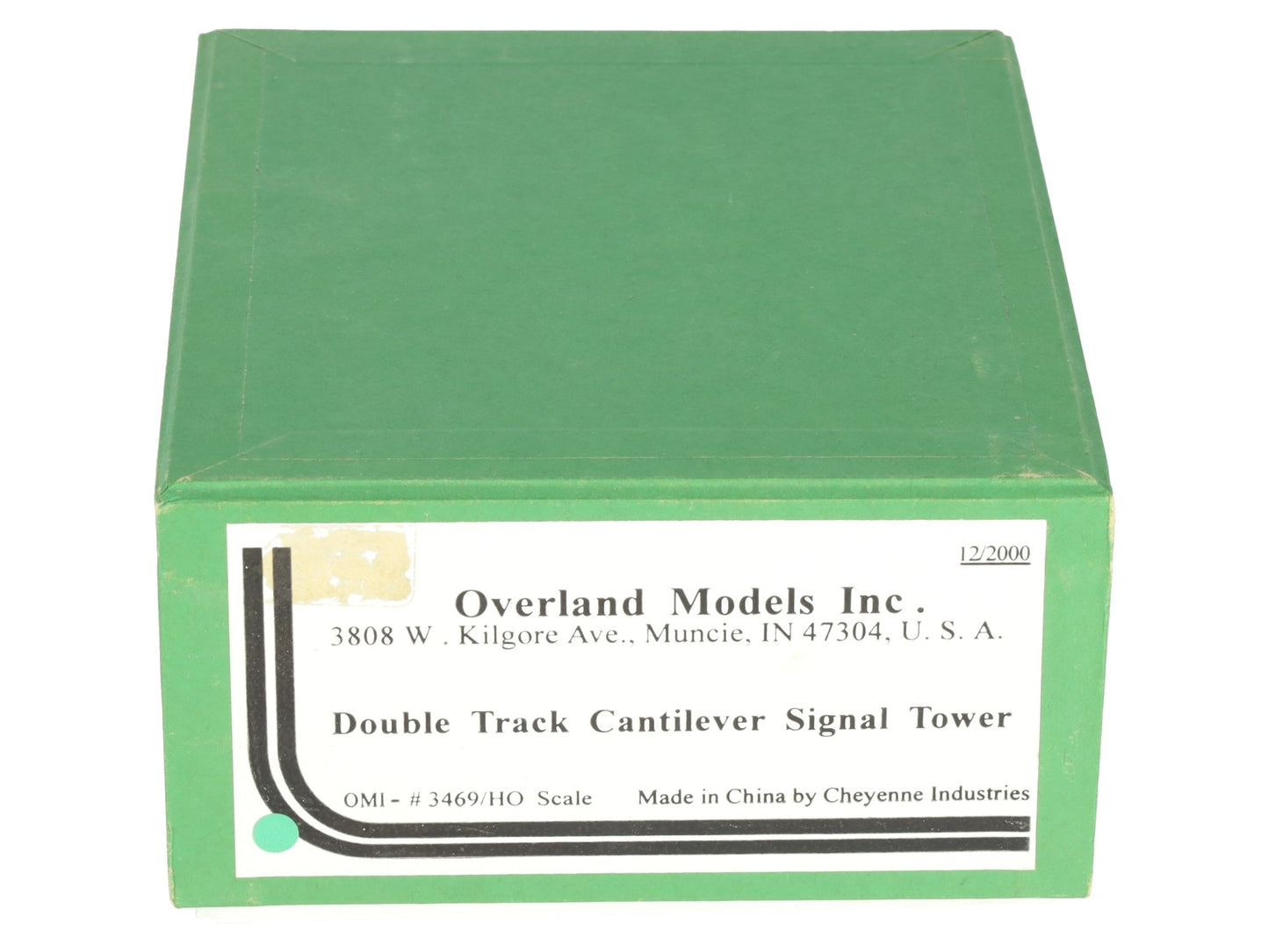 Overland OMI-3469 HO Brass Double Track Cantilever Signal Tower - unpainted EX/Box