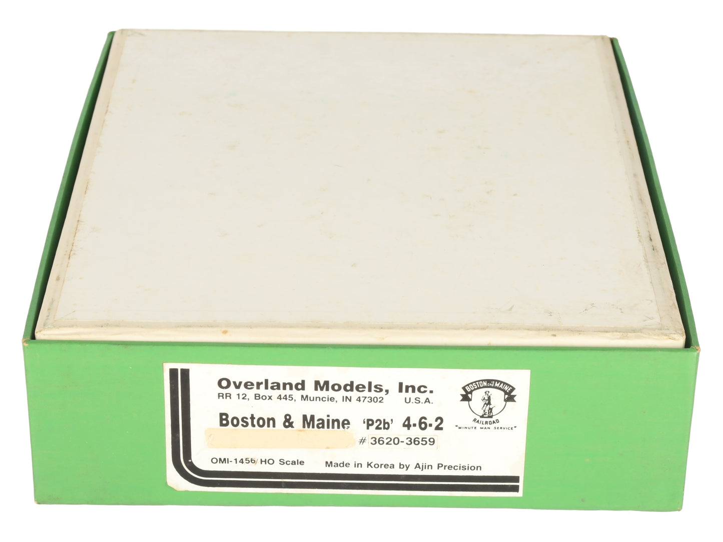 Overland 1456 HO Scale Brass Boston & Maine P2b 4-6-2 Locomotive & Tender EX/Box