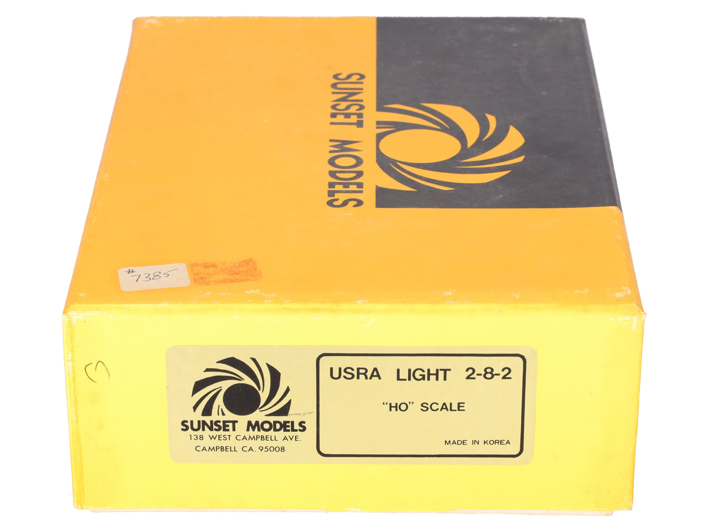 Sunset Models HO BRASS USRA Light 2-8-2 Steam Locomotive & Tender - Unpainted VG/Box