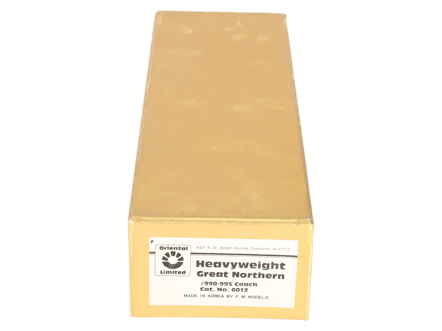 Oriental Limited 0012 HO BRASS Heavyweight Great Northern Coach -Unpainted EX/Box