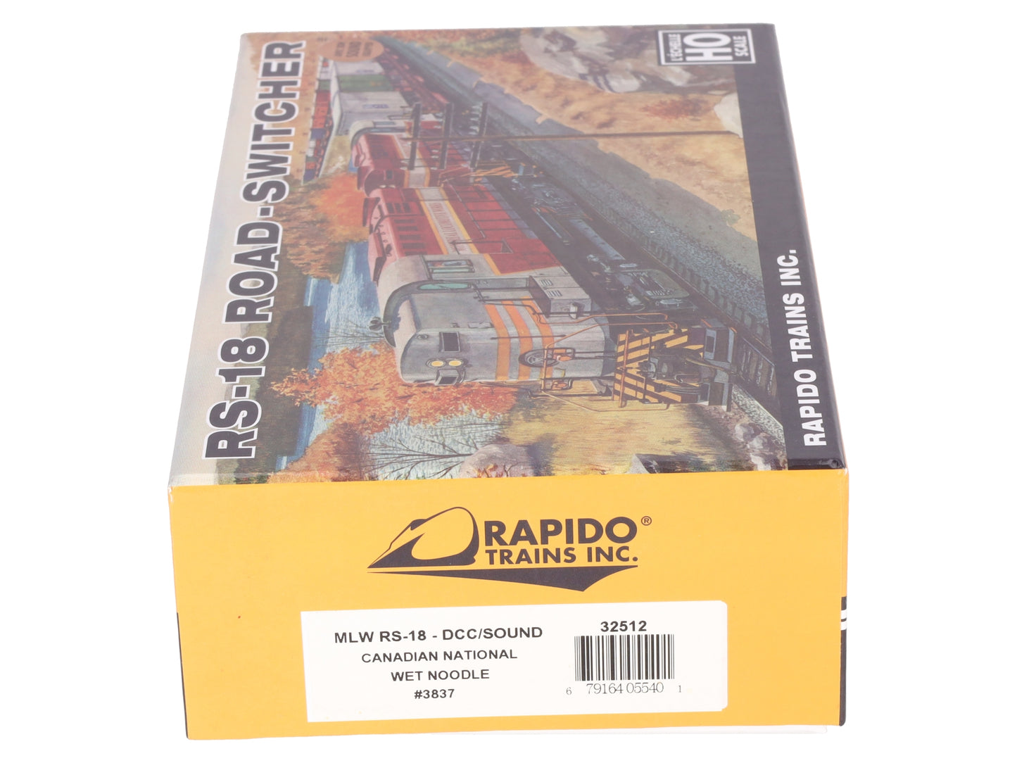 Rapido Trains 32512 HO Scale Canadian National MLW RS-18 Diesel w/ DCC #3837 LN/Box