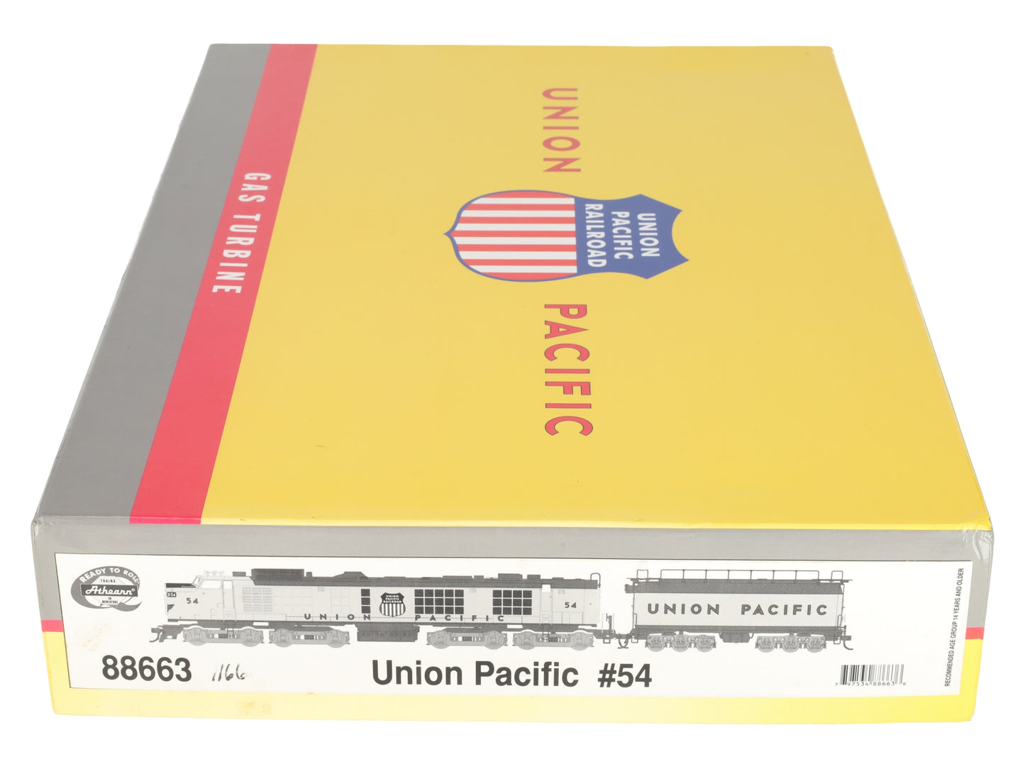 Athearn 88663 HO Union Pacific Gas Turbine Diesel Locomotive & Tender #54 EX/Box