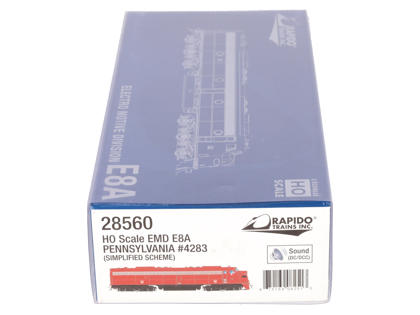 Rapido Trains 28560 HO PRR EMD E8A Diesel Loco with ESU LokSound DCC Sound #4283 LN/Box