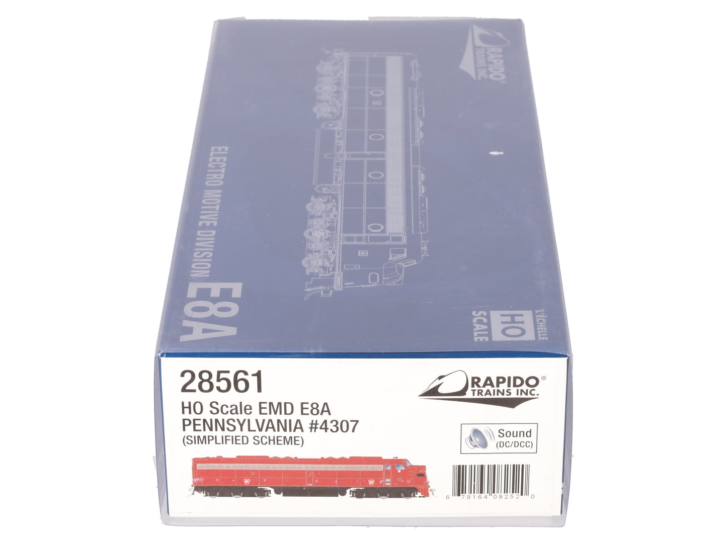 Rapido Trains 28561 HO PRR EMD E8A Diesel Loco with ESU LokSound DCC Sound #4307 LN/Box