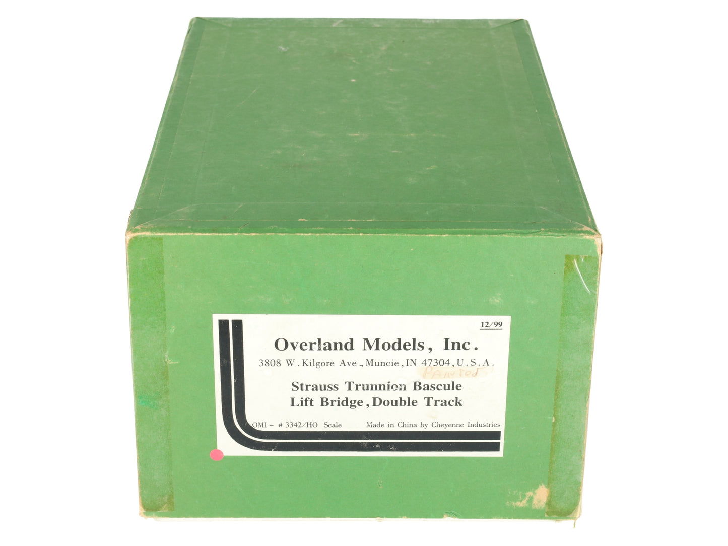Overland 3342 HO Strauss Trunnion Bascule Double Track Lift Bridge - Painted/Box
