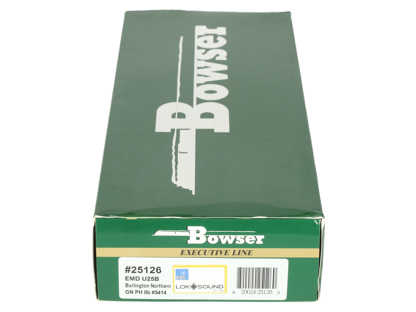 Bowser 25126 HO BN Phase IV U-25B Diesel Locomotive w/LOK Sound #5414 LN/Box