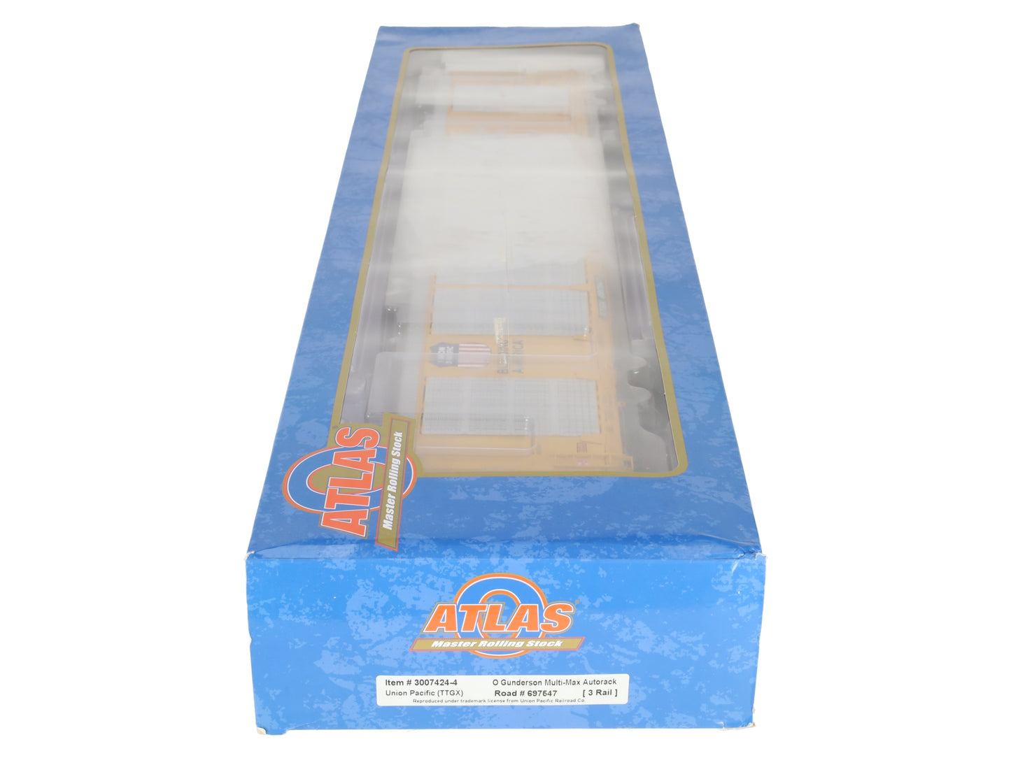 Atlas 3007424 O Union Pacific TTGX Gunderson Multi-Max Auto Rack (3 Rail) EX/Box