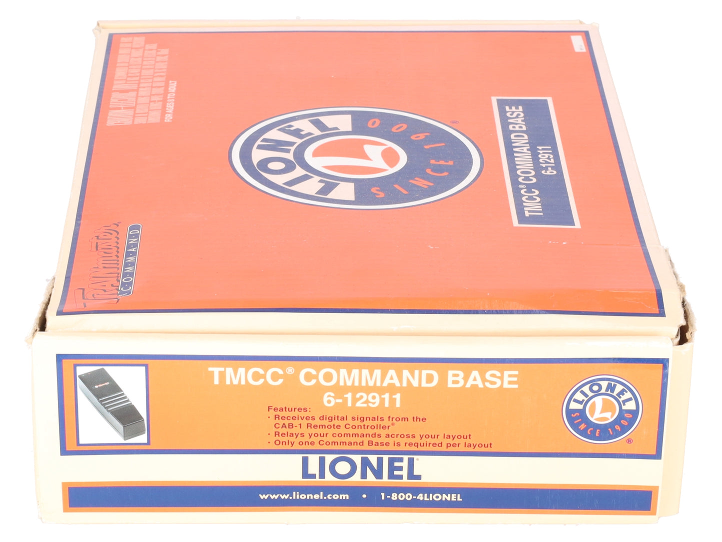 Lionel 6-12911 O Gauge TMCC Trainmaster Command Base VG/Box