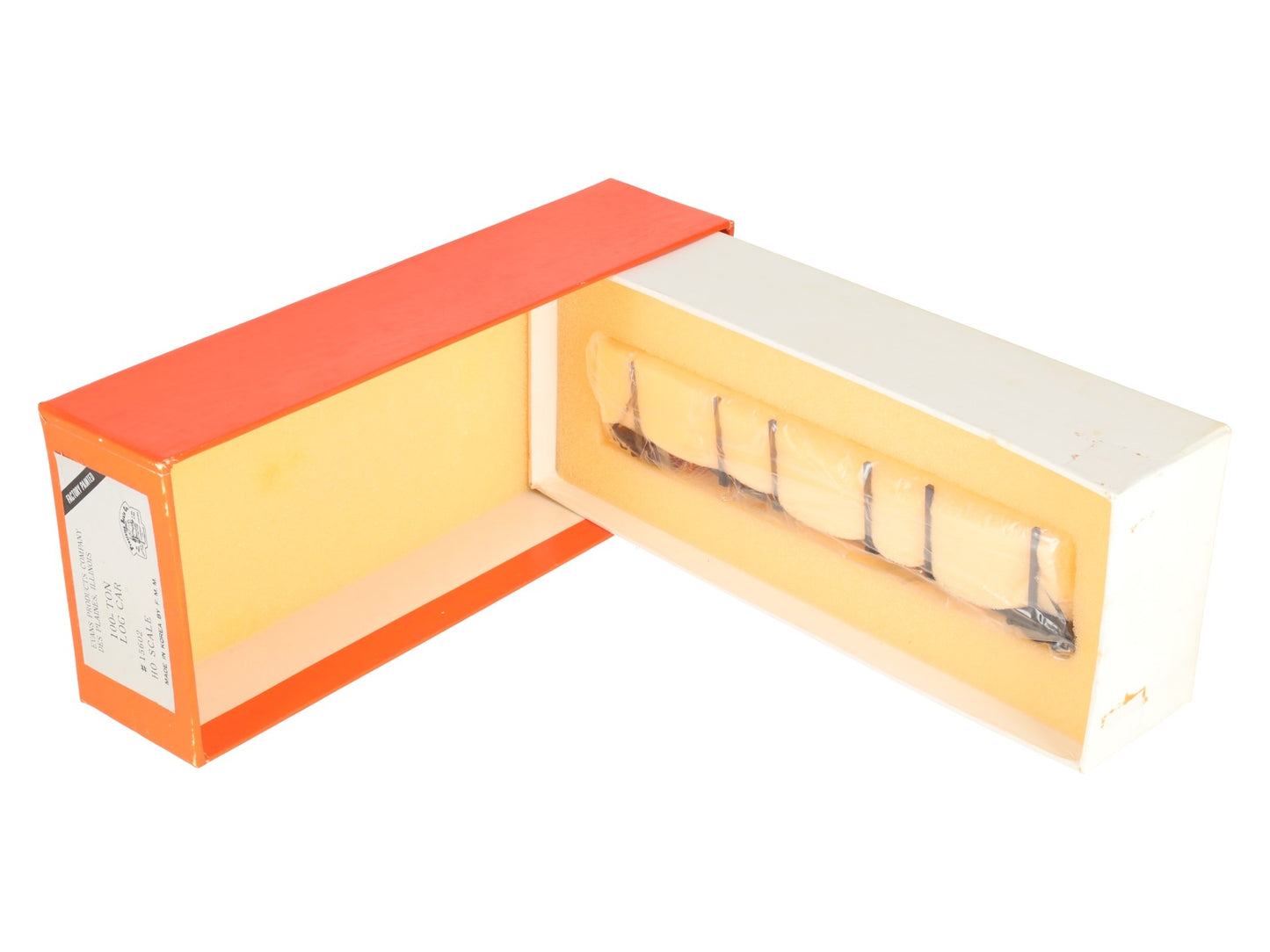Precision Scale Company 15602 HO BRASS 100-Ton Log Car- F/P LN/Box
