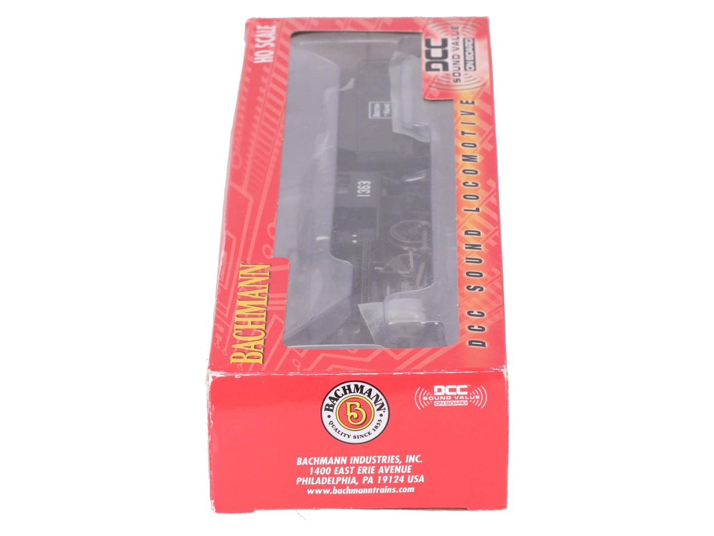 Bachmann 51811 HO Scale Boston & Maine Alco 2-6-0 Steam Loco w/Sound & DCC #1363 EX/Box