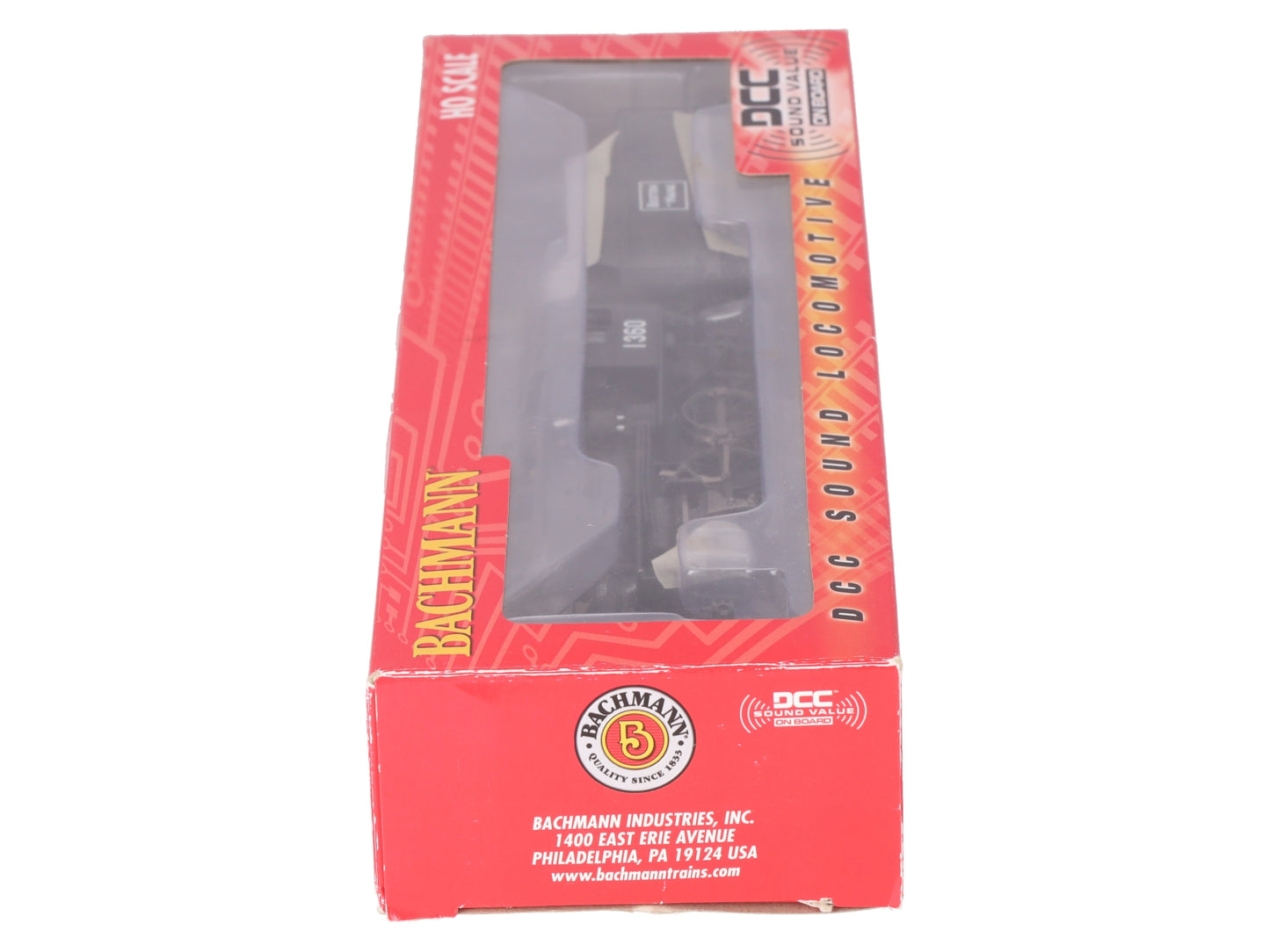 Bachmann 51811 HO Scale Boston & Maine Alco 2-6-0 Steam Loco w/Sound & DCC #1360 EX/Box