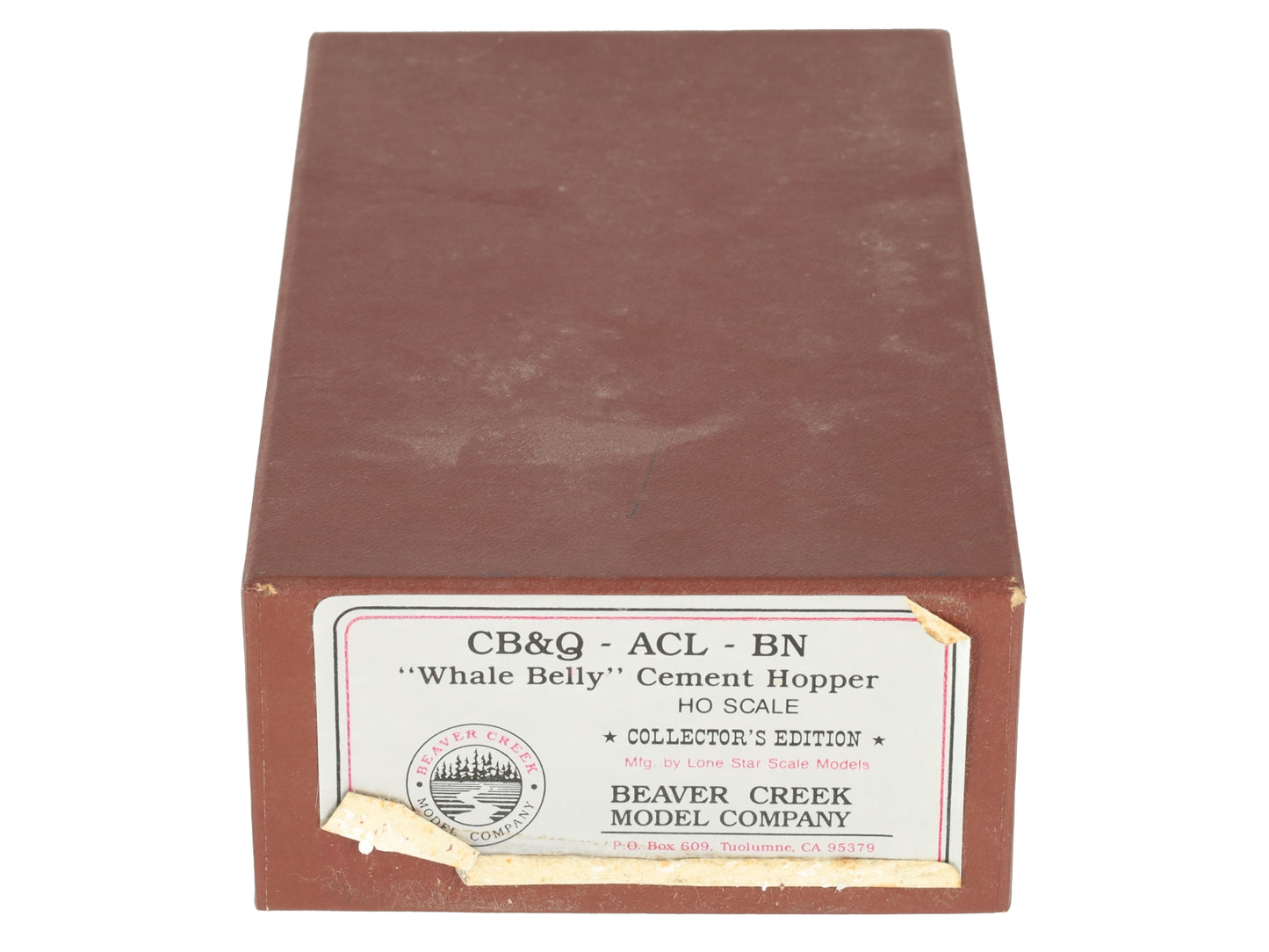 Beaver Creek HO BRASS CB&Q - ACL - BN "Whale Belly" Cement Hopper VG/Box