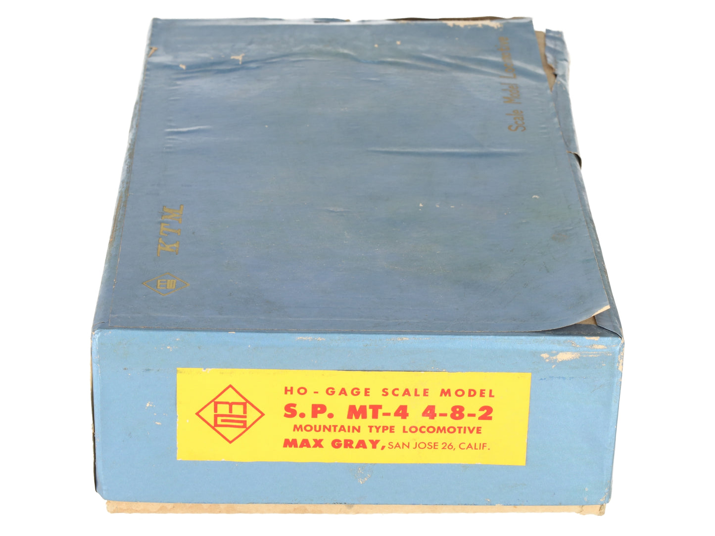 Max Gray HO BRASS Southern Pacific MT-4 4-8-2 Steam Loco & Tender - Unpainted VG/Box