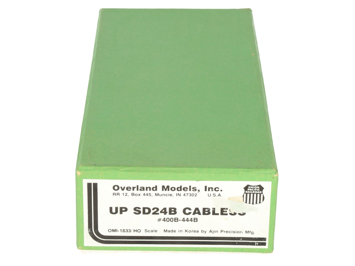 Overland OMI-1833 HO Scale BRASS UP SD24B Cabless Diesel Locomotive - Unpainted EX/Box