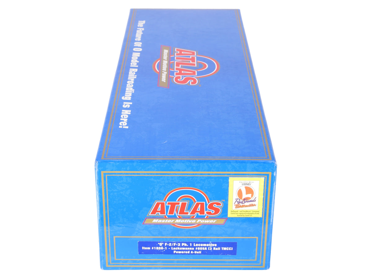 Atlas 1608-1 O Erie Lackawanna F2/F3 Diesel Locomotive w/ TMCC #605 - 3-Rail EX/Box