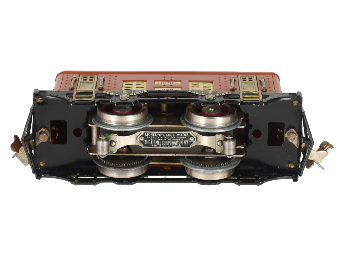 Lionel 248 Vintage O 0-4-0 Tinplate Powered Electric Locomotive
